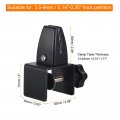 Uxcell Partition Support Bracket Adjustable Desk Divider Clamp Privacy Panel For 3 5-9mm Thick Black