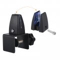 Uxcell Partition Support Bracket Adjustable Desk Divider Clamp Privacy Panel For 3 5-9mm Thick Black