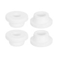 4pcs Rubber Grommets 22mm Drill Hole 13mm Id Top Hat Grommet White Silicone Plug Gasket For Wiring Automotive 
