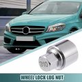 Acropix Car 310 Wheel Lug Nut Removal Key Fit For Mercedes-benz Pack Of 1 Silver Tone