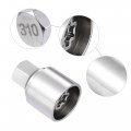 Acropix Car 310 Wheel Lug Nut Removal Key Fit For Mercedes-benz Pack Of 1 Silver Tone