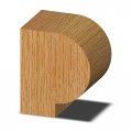 Whiteside Router Bits 1435 Half Round Bit With 5 8-inch Radius And 1-3 4-inch Cutting Length 