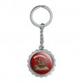 Wolverines War Rifle Keychain Chrome Plated Metal Pop Cap Bottle Opener