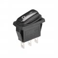 Uxcell Spst Boat Rocker Switch Black Waterproof Toggle Switches For Marine 3pins On On Ac 250v 15a 125v 20a 1pcs