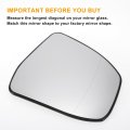 Car Rearview Right Passenger Side Mirror Glass Replacement W Backing Plate Asherical Heated White For Ford Focus 2008-2018