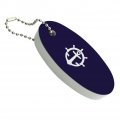 Graphics More University Of Portland Pilots Logo Floating Keychain Oval Foam Fishing Boat Buoy Key Float 