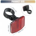 X Autohaux Bike Reflectors 2 7cm 1 06 Id Bicycle Warning Reflector Accessories Plastic Red