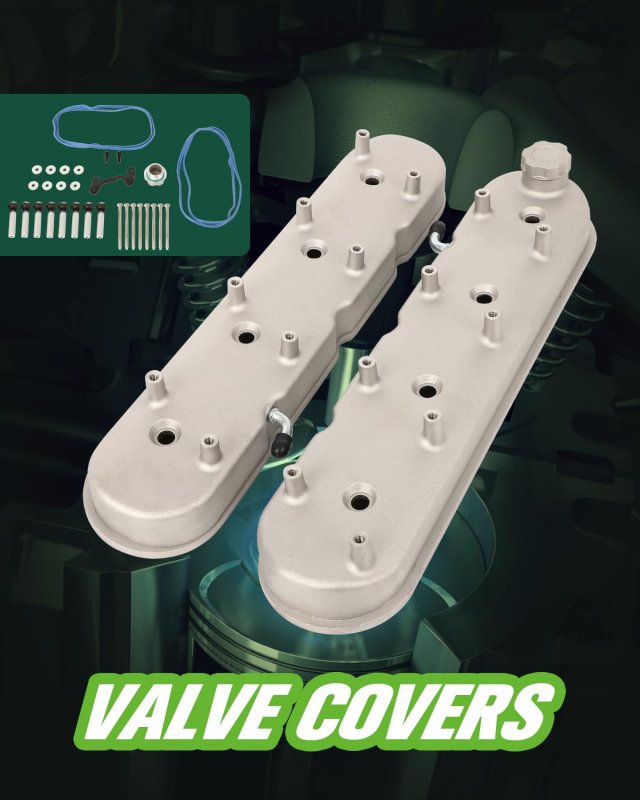 Ls Cast Aluminum Valve Covers With Coil Mounts Replace For All Engines Using Ls1 Ls2 Ls3 Ls6 And Ls7 Or Similar Coils Spacing
