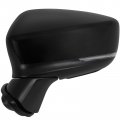 Driver Side Mirror For 2017 2018 2019 Mazda 3 Power Lamp Left View With Abs Plastic Housing And Reflective Glass Black