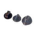 Temperature Control Knob Assortment For Chevy C3500 K3500 1995 2000 3 Piece Plastic Black Illuminated Set Replacement 16135921 