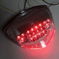 Httmt Mt307- New Led Tail Brake Light Turn Signals Compatible With Suzuk Gsxr 1000 2007-2008 Clear