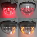 Httmt Mt307- New Led Tail Brake Light Turn Signals Compatible With Suzuk Gsxr 1000 2007-2008 Clear