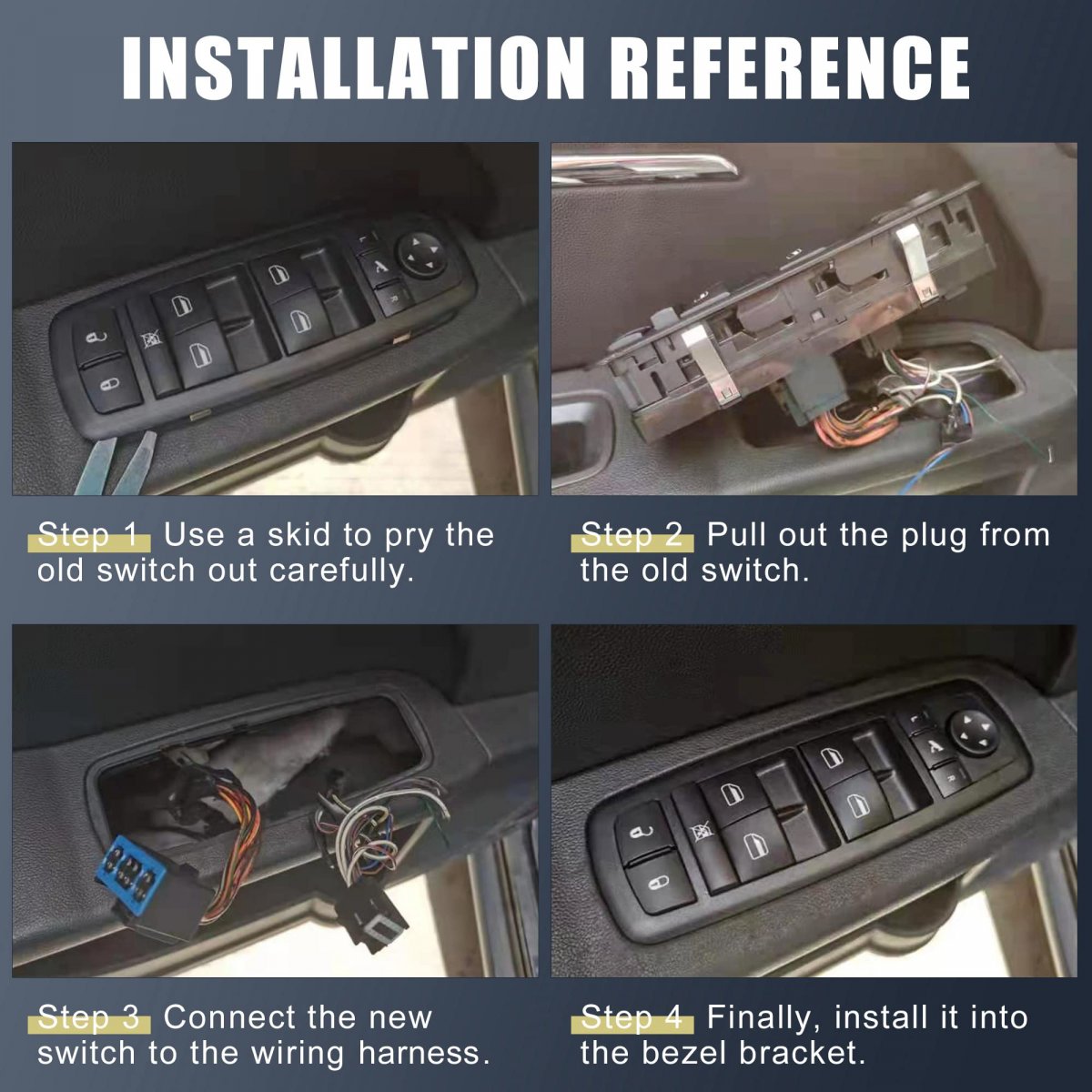 Master Driver Side Power Window Switch 15728438 Sd-000131 Replacement For Chevrolet Express 1996-2000