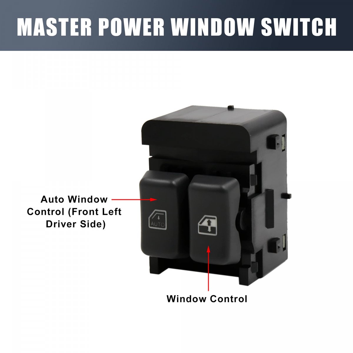 Master Driver Side Power Window Switch 15728438 Sd-000131 Replacement For Chevrolet Express 1996-2000