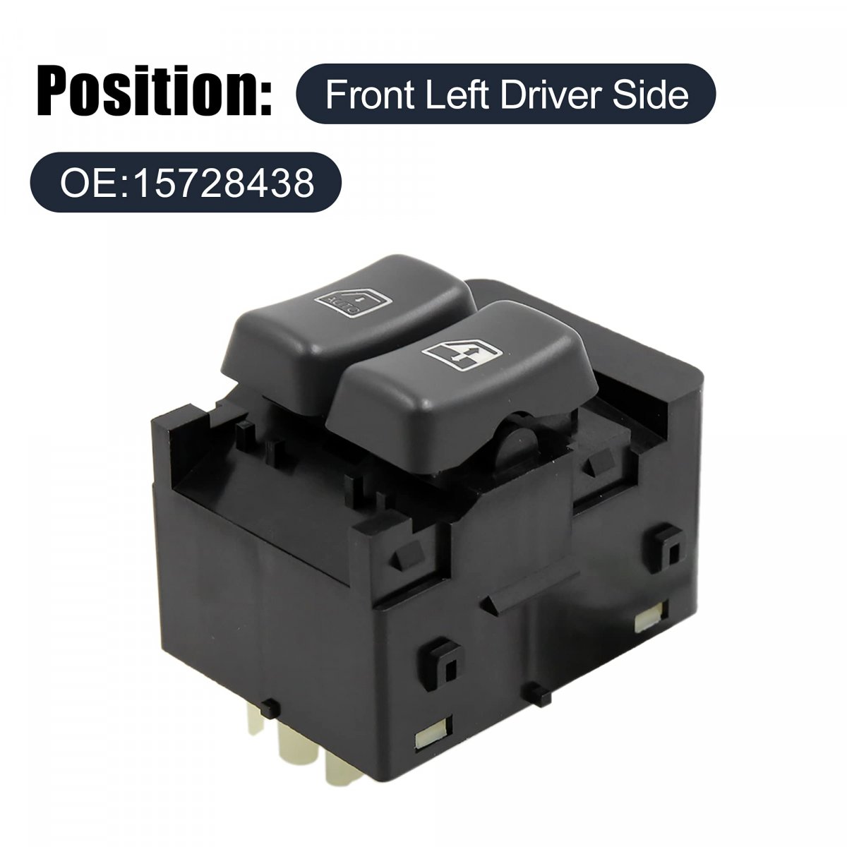 Master Driver Side Power Window Switch 15728438 Sd-000131 Replacement For Chevrolet Express 1996-2000