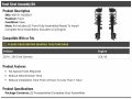 Front Strut And Coil Spring Assembly Set Of 2 Compatible With 2014-2015 Kia Sorento 3 3l V6 Excludes 4-cylinder Engine