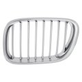 Driver Side Grille For Bmw X5 2000 2001 2002 2003 Titanium Finish Plastic Replacement Bm1200154 51138250051 