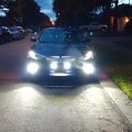 Alla Lighting Newest 6000k Xenon White Led 5201 Drl Ps19w Ps24wff 5202 Fog Lights Bulbs 5200lms Xtreme Super Bright 5530-smd 