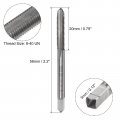 Uxcell 5pcs Machine Thread Taps 8-40 Un 2b High Speed Steel 6542 Straight Flute Screw Milling Threading Tapping Repair Tools