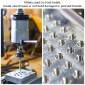 Uxcell 5pcs Machine Thread Taps 8-40 Un 2b High Speed Steel 6542 Straight Flute Screw Milling Threading Tapping Repair Tools