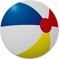 Set Of 2 Beach Ball Ceramic Cabinet Drawer Knobs 