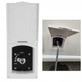 Fydun Rv Exterior Shower Box 1 2in Inlet And Outlet Interface White For Caravan Boat Motorhome Without Hose Head