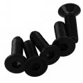 100pcs Black 10 9 Carbon Steel Flat Countersunk Head Hex Socket Screws M3 X 10mm Alloy Fasteners With Oxide Finish 