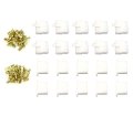Set Of 10 Locking Connector Kits 6 3mm 1 4 Series Pin Fits Vintage Honda Wiring Harness Connenctions 