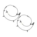 Abs Speed Sensor Pair For Chevy Malibu 2016 2017 Front Driver And Passenger Side Wheel Mounted Collision Mitigation Braking 
