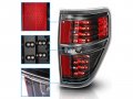 Amerilite Black Led Replacement Brake Tail Lights Set For 09-14 Ford F-150 Passenger And Driver Side