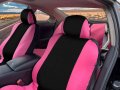 Carscover Real Pink Black Seat Covers For Auto Truck Car Suv Woman Style Cover 9pc Low Back