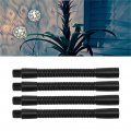 4 Pcs Gooseneck Lamp Hose 10mm Caliber Aluminium 360 Degrees Flexible Table Desk Lighting Fittings For Diy Lamps Plant Lights