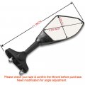 High Performance Carbon Fiber Integrated Amber Led Turn Signal Blinker Rearview Side Mirrors Smoke Lens For Honda Suzuki