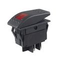 Red Led Rocker Switch 12v 20a 24v 10a Waterproof Dashboard On Off Toggle With 4 Pin Quick Connect Pack Of 5 Cxcp181b 