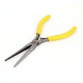 Uxcell Plastic Coated Handle Long Needle Nose Pliers Electrical Repair Tool 