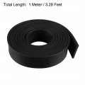 Uxcell Solid Rectangle Rubber Seal Strip 15mm Wide 2mm Thick 1 Meter Long Black