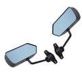 Racing Side Rearview Wing Mirrors F1 Style Universal Black 2pack 