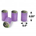 Sloth Family Butterflies Valve Stem Caps For Tire Rim Wheel Aluminum Purple