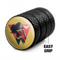 Wonder Woman 80th Red Logo Pose Tire Rim Wheel Aluminum Valve Stem Caps