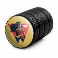 Wonder Woman 80th Red Logo Pose Tire Rim Wheel Aluminum Valve Stem Caps