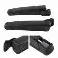 Pair Car Adjustable Armrest Seat Shock Resistant Pu Sponge Black Universal For Automobiles Trucks