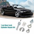 Acropix Door Lock Cylinder Repair Kit Replacement Fit For Bmw 325i 1 Set Silver Tone