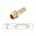 Uxcell Brass Hose Barb Fitting Connector 6mm X G1 8 Male Pipe Adapter 5pcs