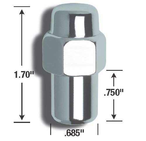 Gorilla Automotive 73187 Standard Mag Lug Nuts 1 2 Thread Size