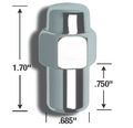 Gorilla Automotive 73187 Standard Mag Lug Nuts 1 2 Thread Size