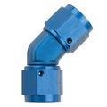 45 Degrees Aluminum Female X Coupler -6 An Blue 