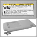 Grey Oe Style Driver And Passenger Side Sun Visor Sunshade Compatible With Toyota Venza 09-16