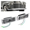 Hecasa Pair Turn Signal Lights Halogen For 1947-1953 Chevrolet Chevy Truck 12v Parking Lamp Driver And Passenger Side Front 