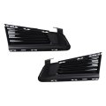 1 Set Of Left And Right Side Fog Lights Covers Replacement For Cts 2014-2019 Light Outer Bezel Cover With Glossy Black Trim 