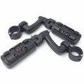 Xkh Group Motorcycle Black Adjustable Peg Mounting Kit Wing Zombie Sull Footrest For V-star Roadstar Suzuki Boulevard Equipped